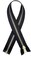 Zipperstop Wholesale YKK®- Extra Heavy Duty Jacket Zipper YKK® #10 Brass- Metal Teeth Separating -Chaps Zippers for Crafter's Special Color Black #580 Made in USA -Custom Length (24 inches)
